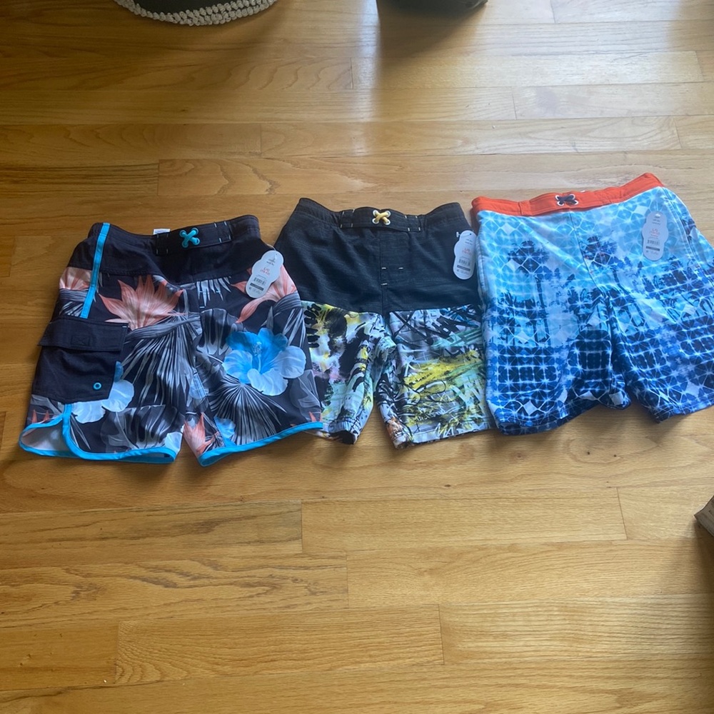**LOT OF 5.Boys size 10-12 new with tags swimsuit